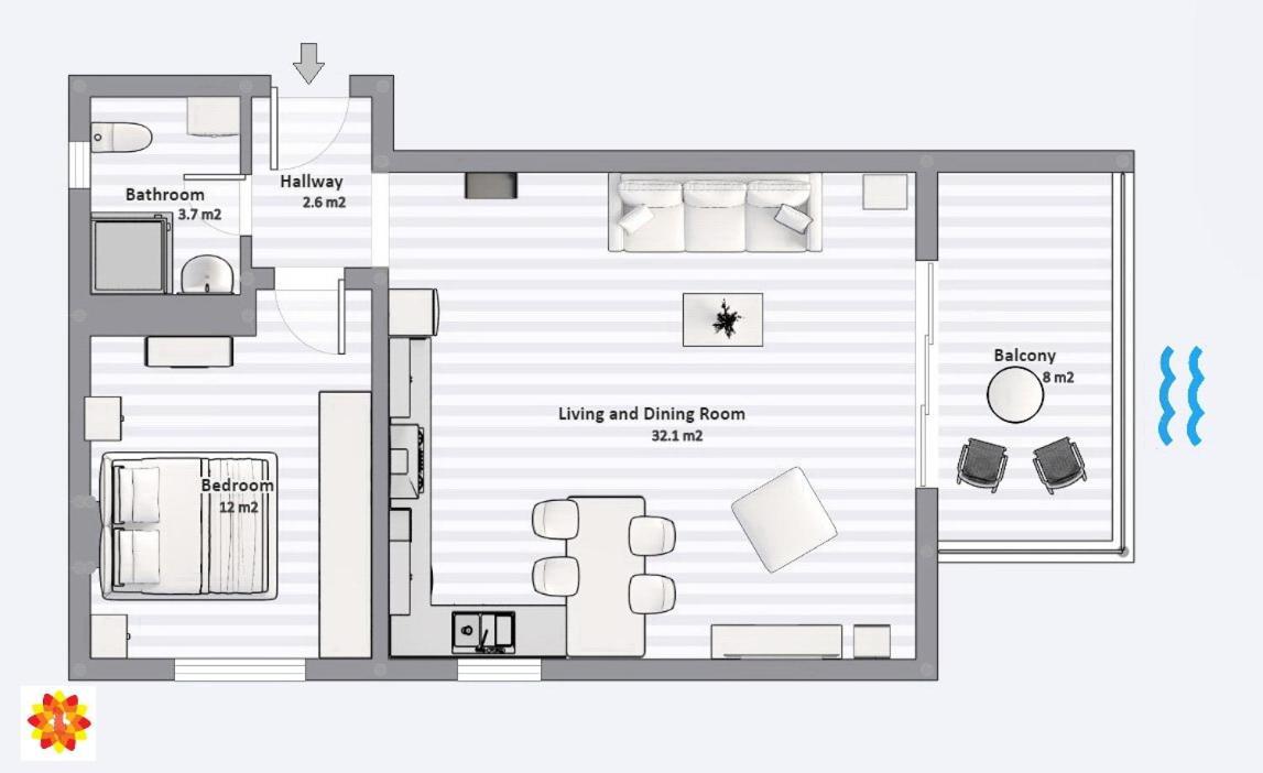 Saranda Amazing Sea View Apartment Exterior foto